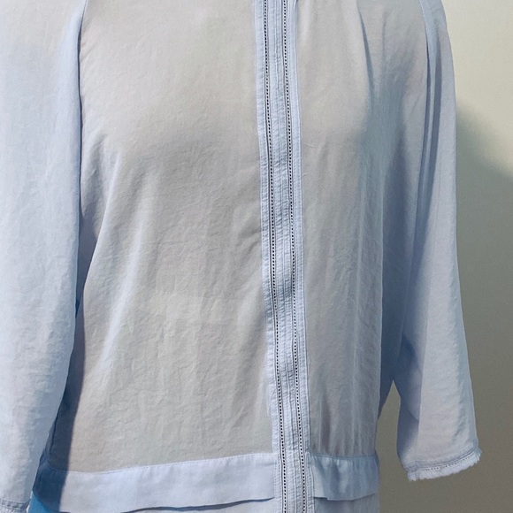 Pretty Blue Flirty Blouse - Picture 2 of 7